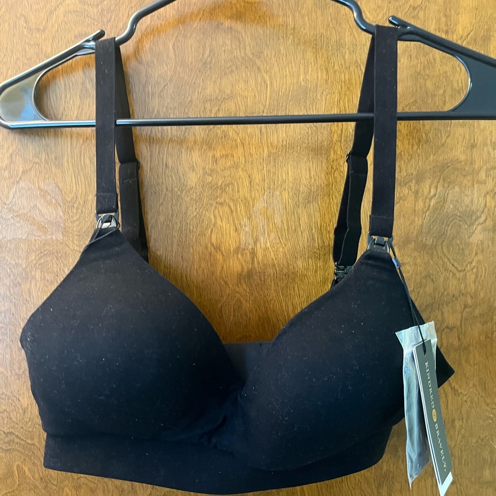 Kindred Bravely Black Nursing/Pumping Bra - Large